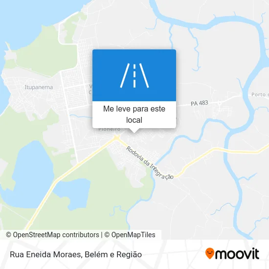 Rua Eneida Moraes mapa
