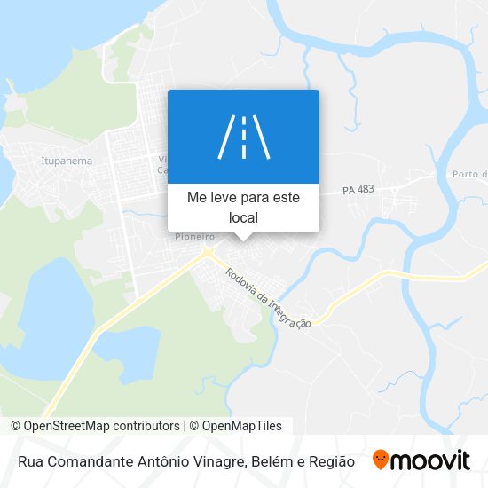 Rua Comandante Antônio Vinagre mapa