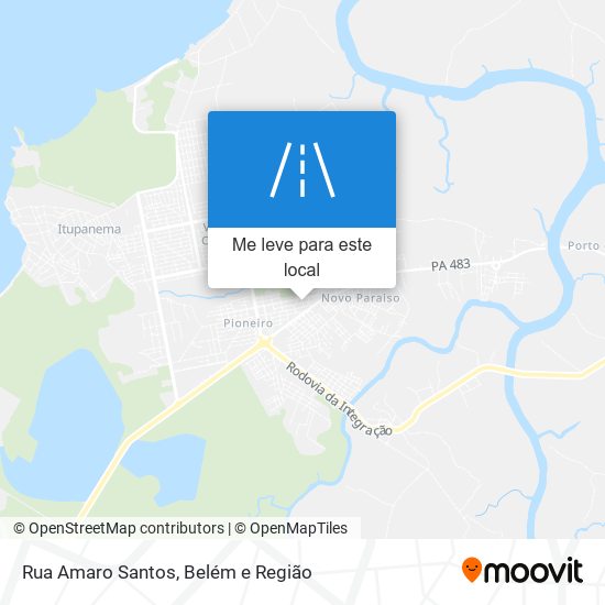 Rua Amaro Santos mapa