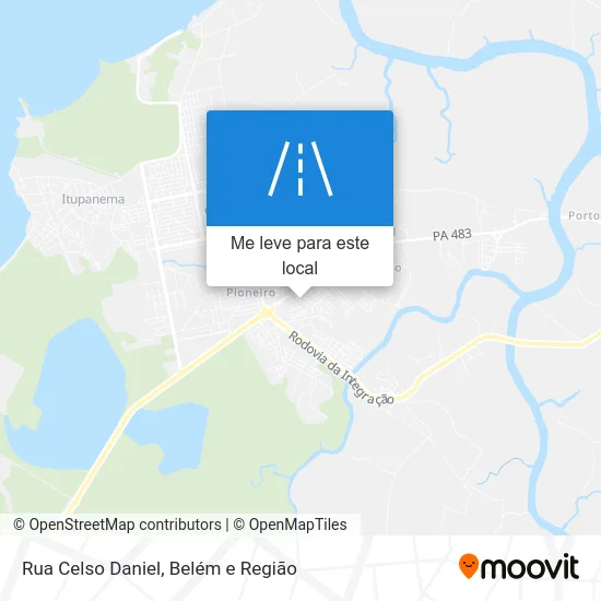 Rua Celso Daniel mapa