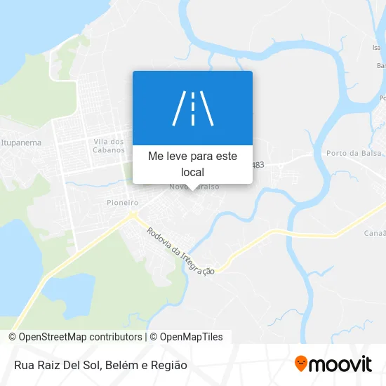 Rua Raiz Del Sol mapa