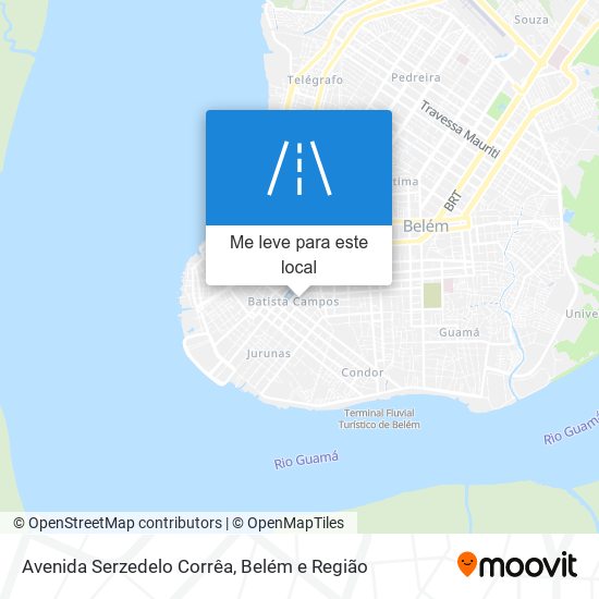 Avenida Serzedelo Corrêa mapa