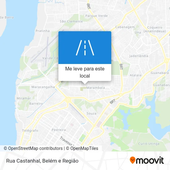 Rua Castanhal mapa