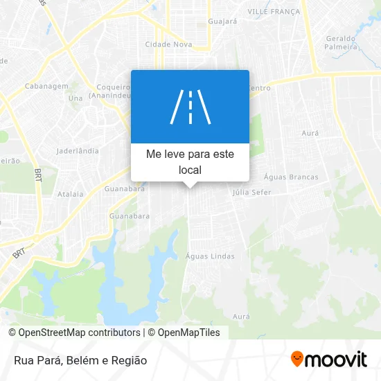 Rua Pará mapa