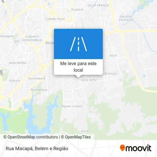 Rua Macapá mapa