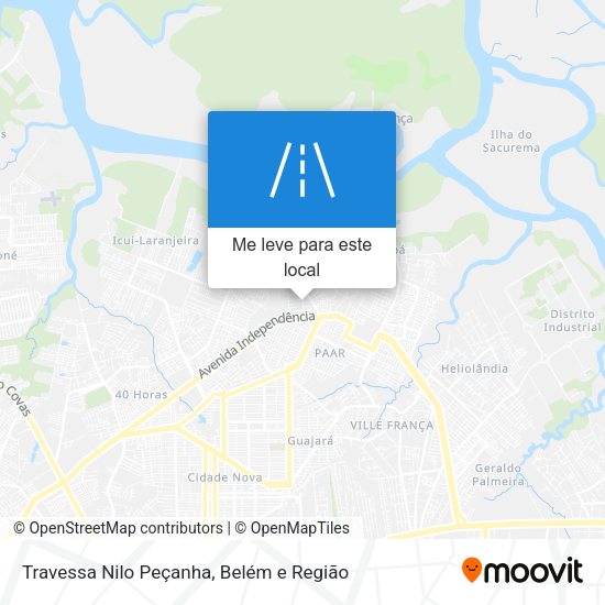 Travessa Nilo Peçanha mapa