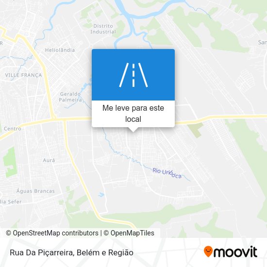 Rua Da Piçarreira mapa