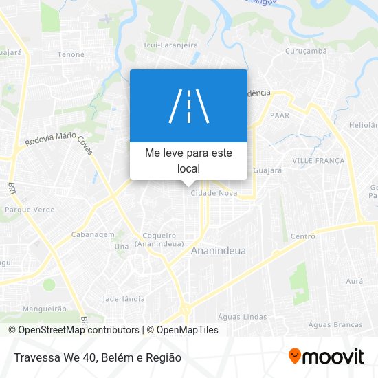 Travessa We 40 mapa