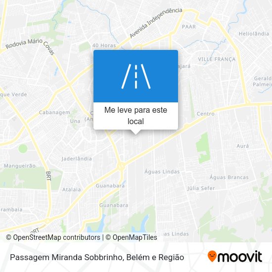 Passagem Miranda Sobbrinho mapa