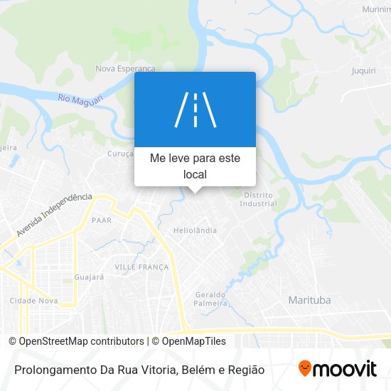 Prolongamento Da Rua Vitoria mapa