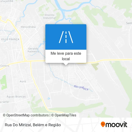 Rua Do Mirizal mapa