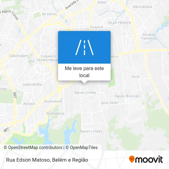Rua Edson Matoso mapa