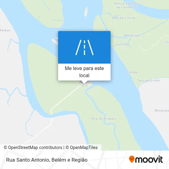 Rua Santo Antonio mapa