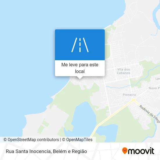 Rua Santa Inocencia mapa