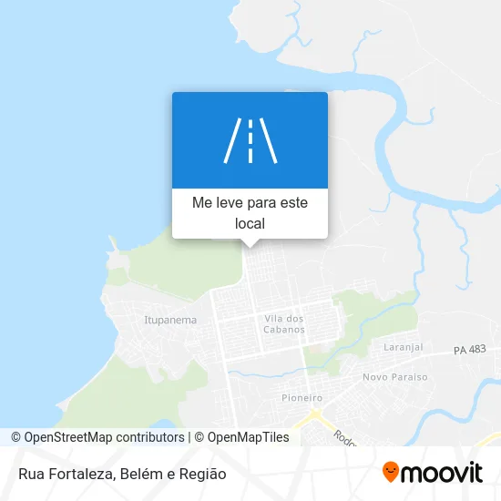 Rua Fortaleza mapa