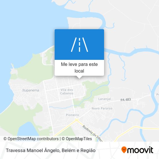 Travessa Manoel Ângelo mapa