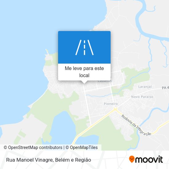 Rua Manoel Vinagre mapa