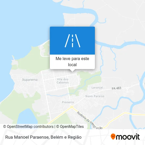 Rua Manoel Paraense mapa
