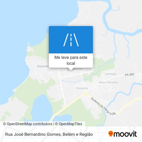 Rua José Bernardino Gomes mapa