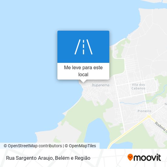 Rua Sargento Araujo mapa