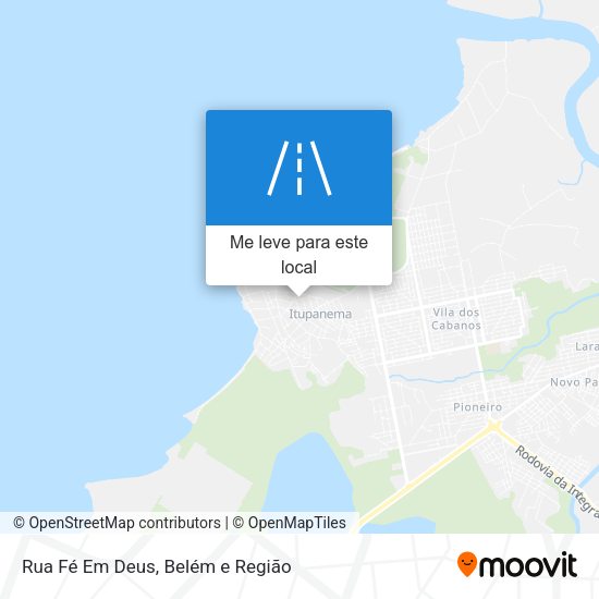 Rua Fé Em Deus mapa