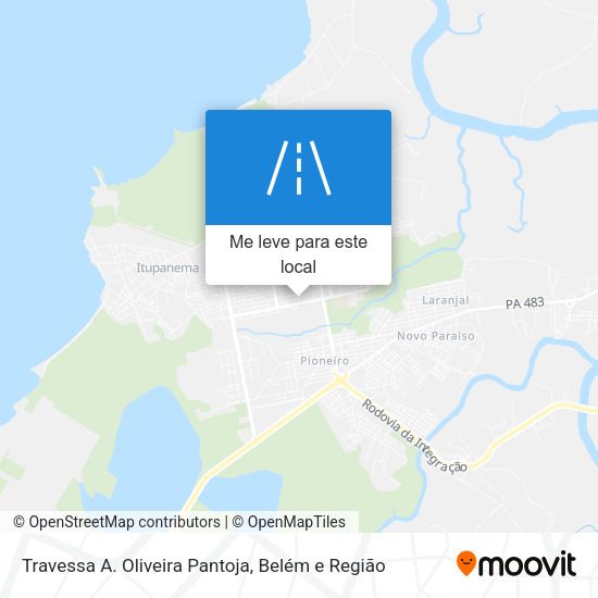Travessa A. Oliveira Pantoja mapa