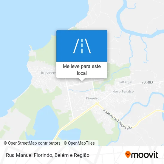 Rua Manuel Florindo mapa
