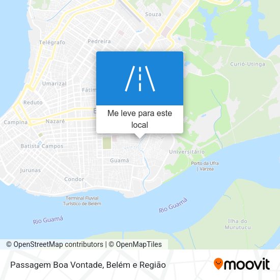 Passagem Boa Vontade mapa