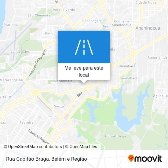 Rua Capitão Braga mapa