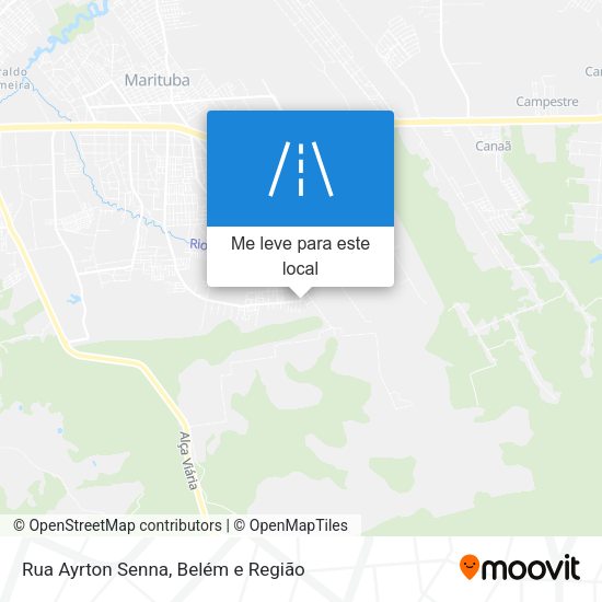 Rua Ayrton Senna mapa