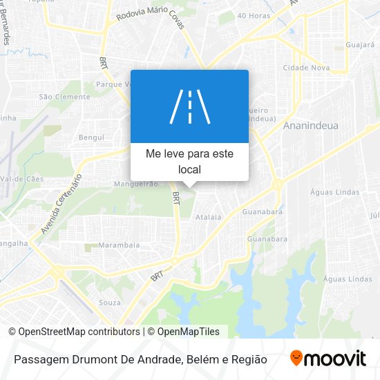 Passagem Drumont De Andrade mapa