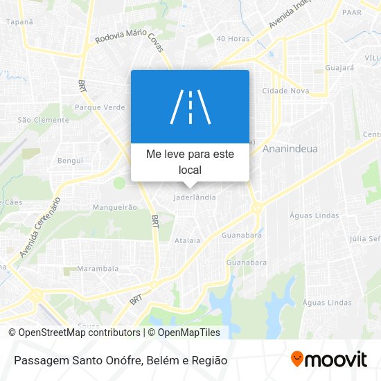 Passagem Santo Onófre mapa