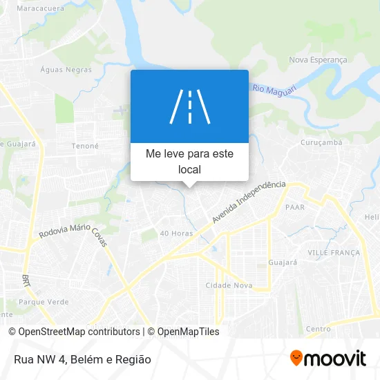 Rua NW 4 mapa