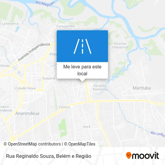 Rua Reginaldo Souza mapa