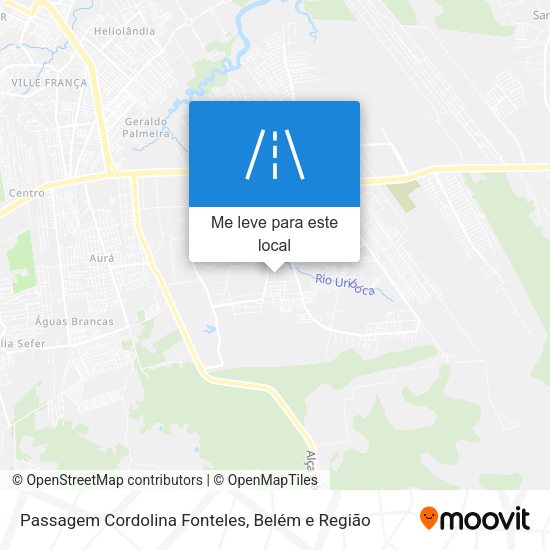 Passagem Cordolina Fonteles mapa