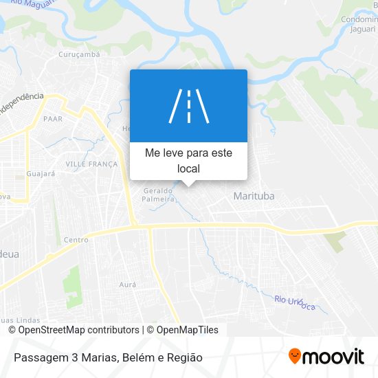 Passagem 3 Marias mapa