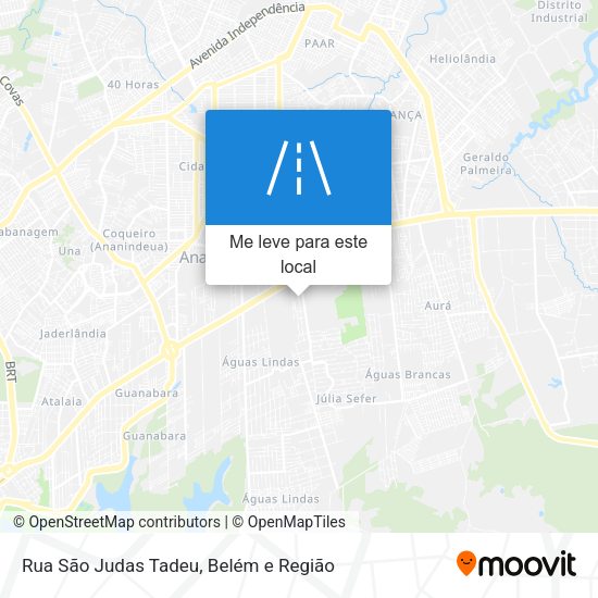 Rua São Judas Tadeu mapa