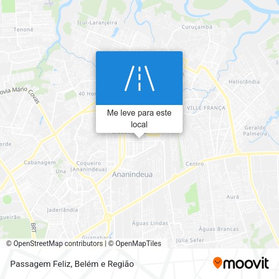 Passagem Feliz mapa