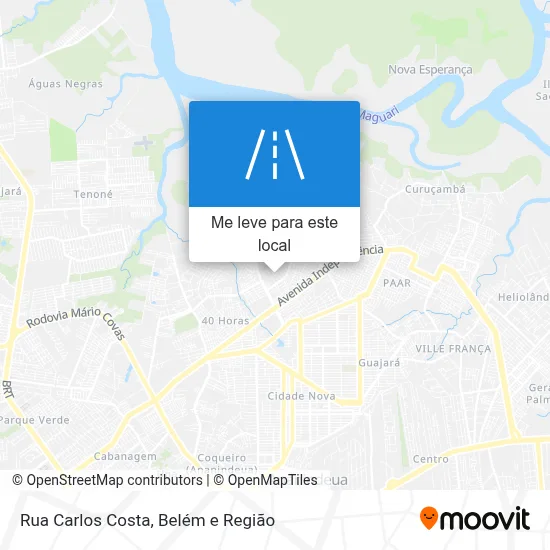 Rua Carlos Costa mapa