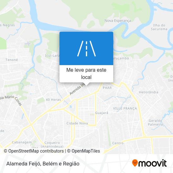 Alameda Feijó mapa