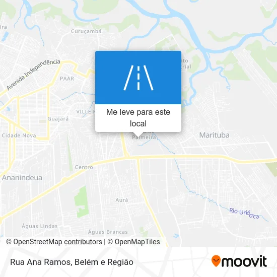 Rua Ana Ramos mapa