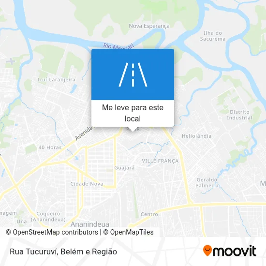 Rua Tucuruví mapa