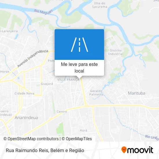 Rua Raimundo Reis mapa