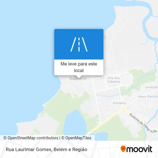 Rua Laurimar Gomes mapa