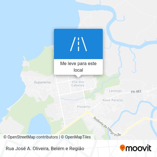 Rua José A. Oliveira mapa