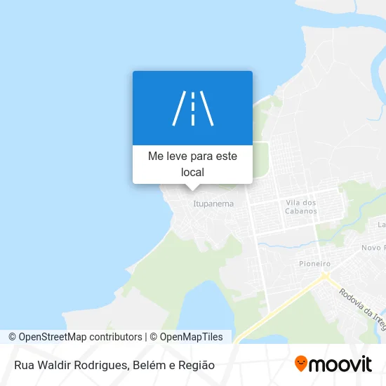 Rua Waldir Rodrigues mapa