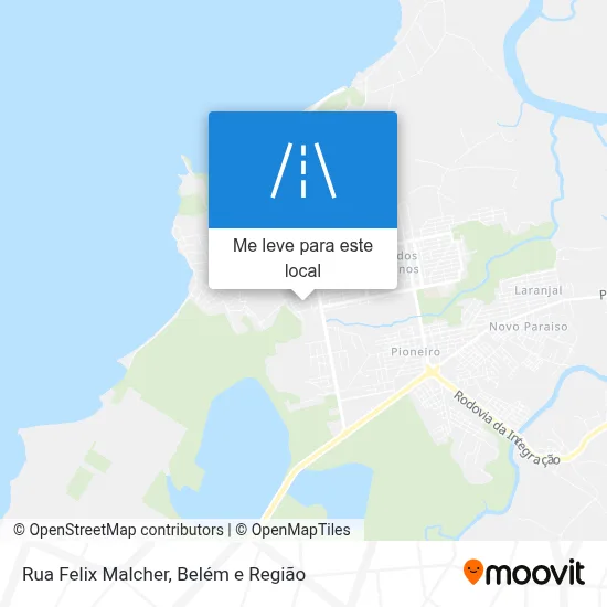 Rua Felix Malcher mapa