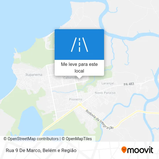 Rua 9 De Marco mapa