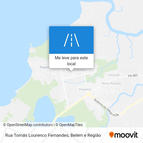 Rua Tomás Lourenco Fernandes mapa
