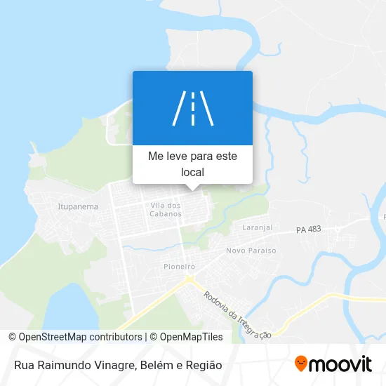 Rua Raimundo Vinagre mapa